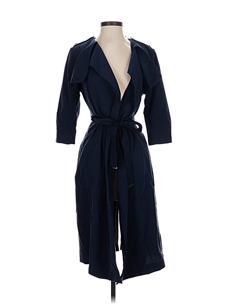 Pre-owned Ted Baker Trenchcoat In Blue