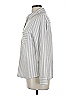 Thread & Supply Stripes Gray Long Sleeve Blouse Size L (petite) - photo 5