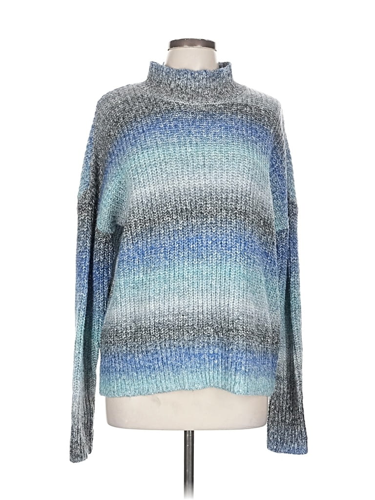 Pre-owned Cynthia Rowley Tjx Turtleneck Sweater In Blue