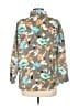 Unbranded 100% Polyester Floral Gray Brown 3/4 Sleeve Blouse Size EU 42 / US 12 - photo 2