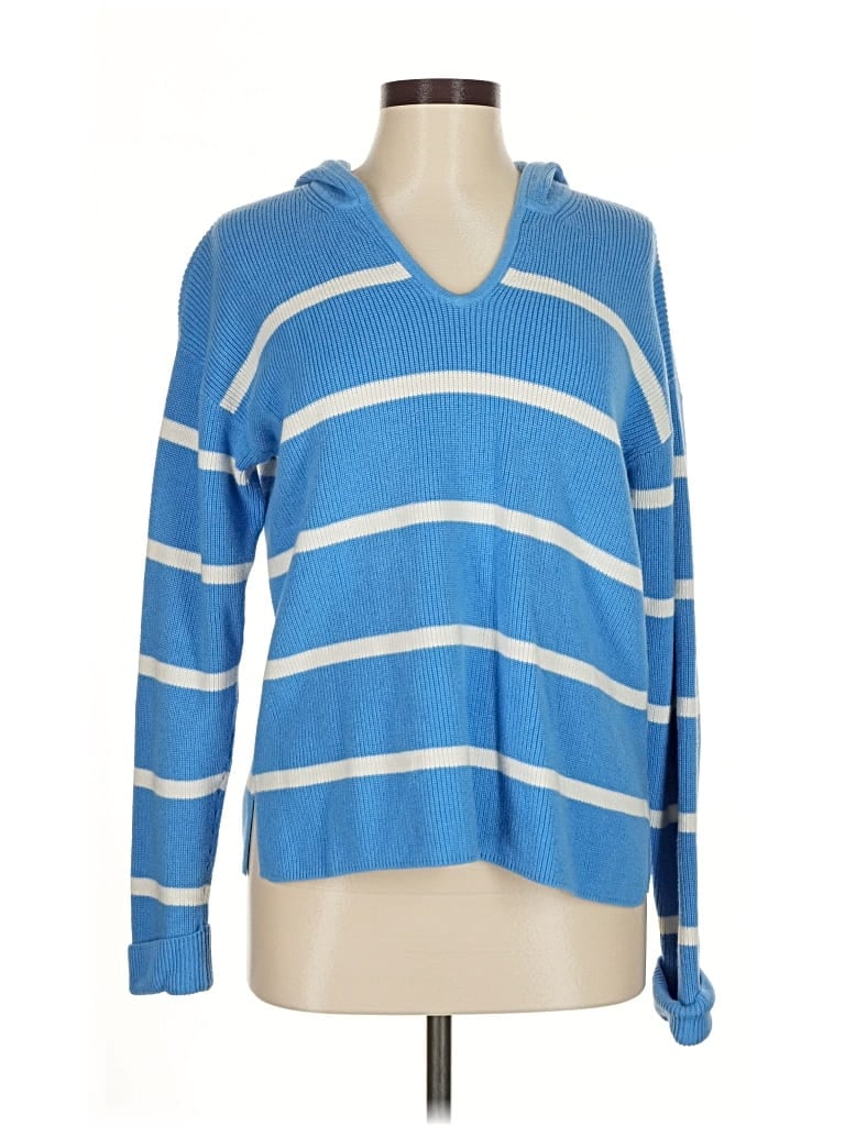 Pre-owned Banana Republic Factory Store Pullover Sweater In Blue
