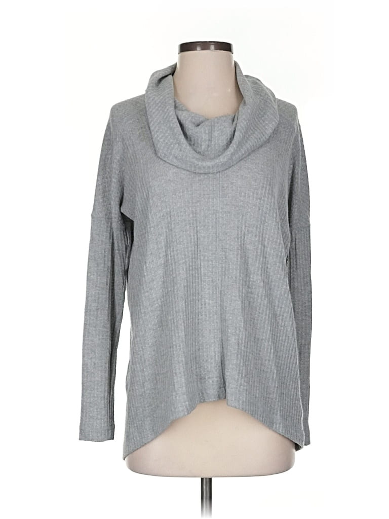 Pre-owned Lucky Brand Turtleneck Sweater In Gray