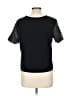 Venus 100% Polyester Metallic Black Short Sleeve Top Size 12 - photo 2