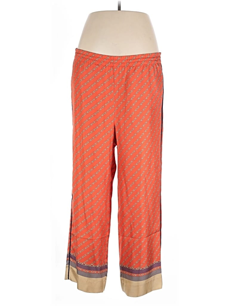Pre-owned J.crew Collection Silk Pants In Orange