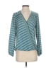Max Studio 100% Polyester Teal Long Sleeve Blouse Size XS - photo 1
