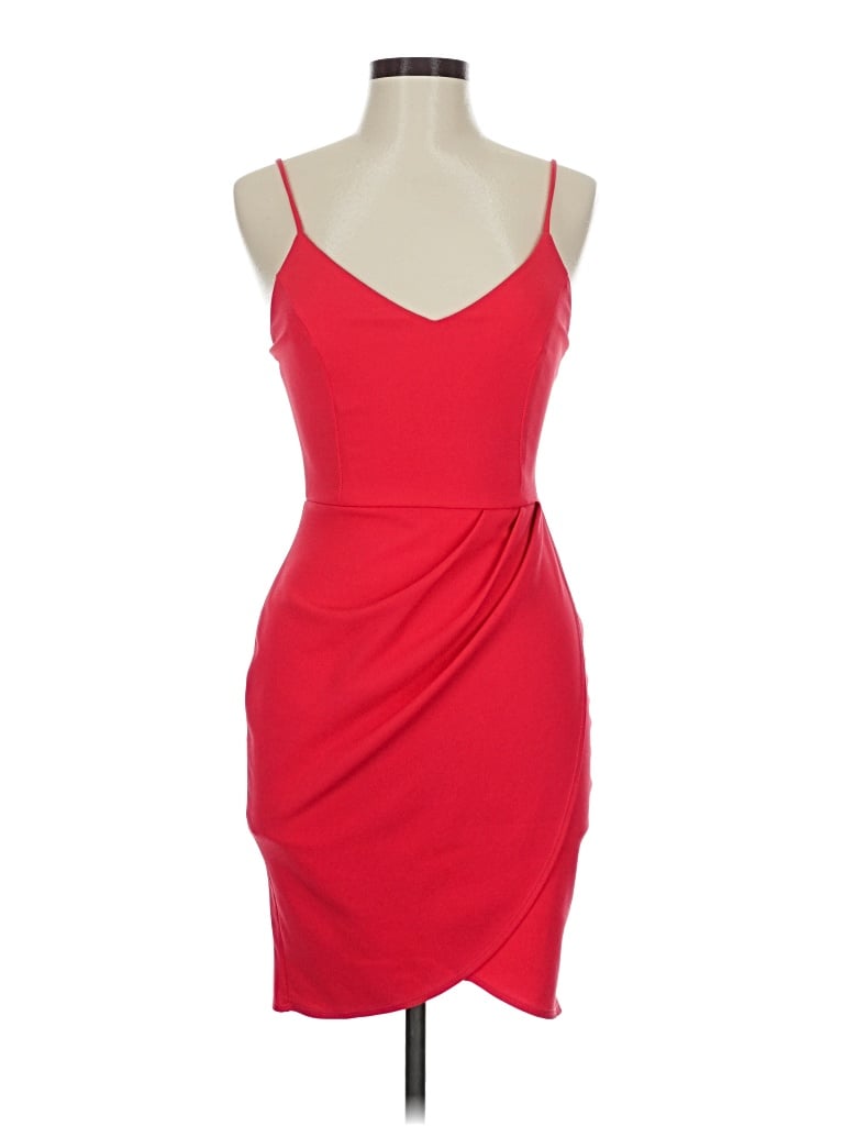 Pre-owned Lulus Cocktail Dress In Orange