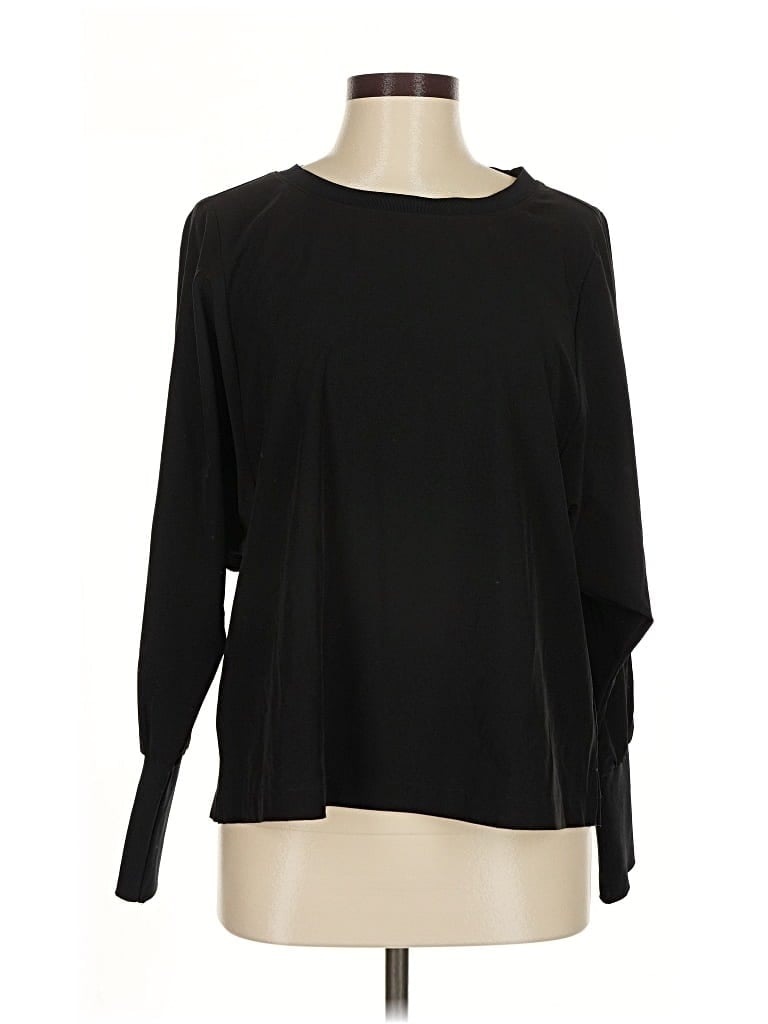 Pre-owned Chico's Pullover Sweater In Black