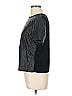 Venus 100% Polyester Metallic Black Short Sleeve Top Size 12 - photo 5