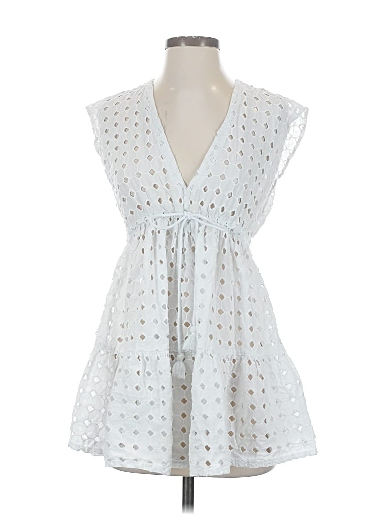 Pre-owned Robin Piccone Casual Dress In White