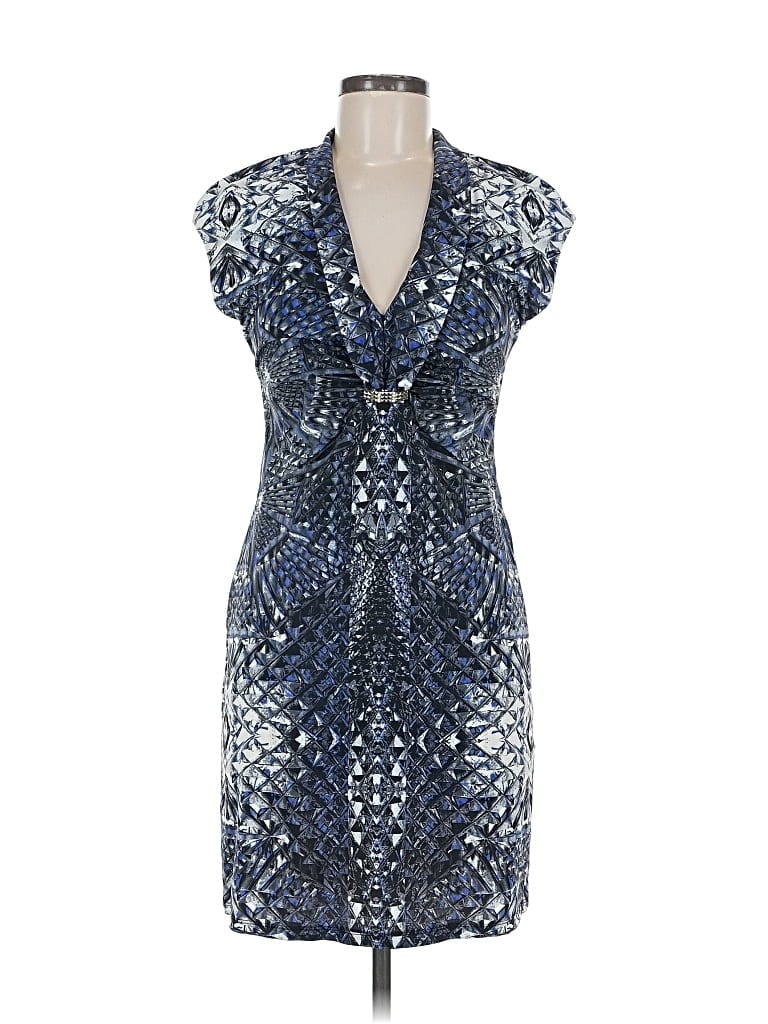 Pre-owned Roberto Cavalli Cocktail Dress In Blue
