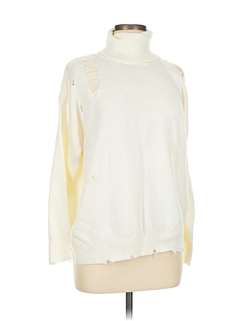 Pre-owned Geegee Pullover Sweater In White