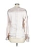 Nicola 100% Polyester Metallic Silver Long Sleeve Blouse Size 12 - photo 2