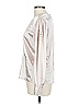 Nicola 100% Polyester Metallic Silver Long Sleeve Blouse Size 12 - photo 5