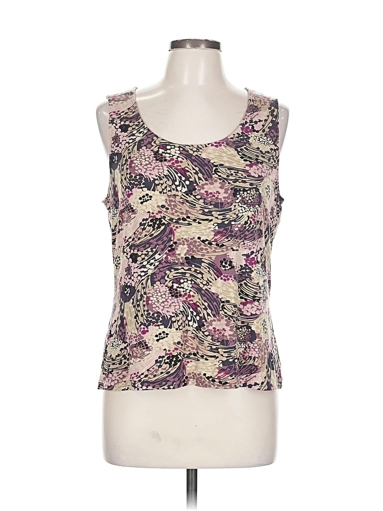 Pre-owned Jjill Tank Top Purple Sweetheart Neckline Tops