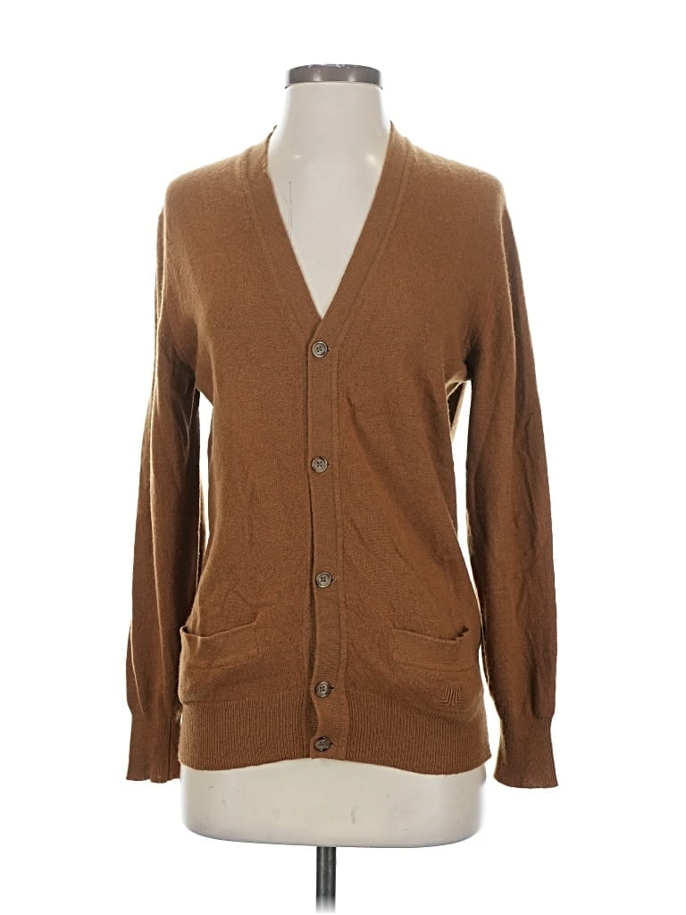 LANVIN Pre-owned Cashmere Cardigan Sweater In Brown