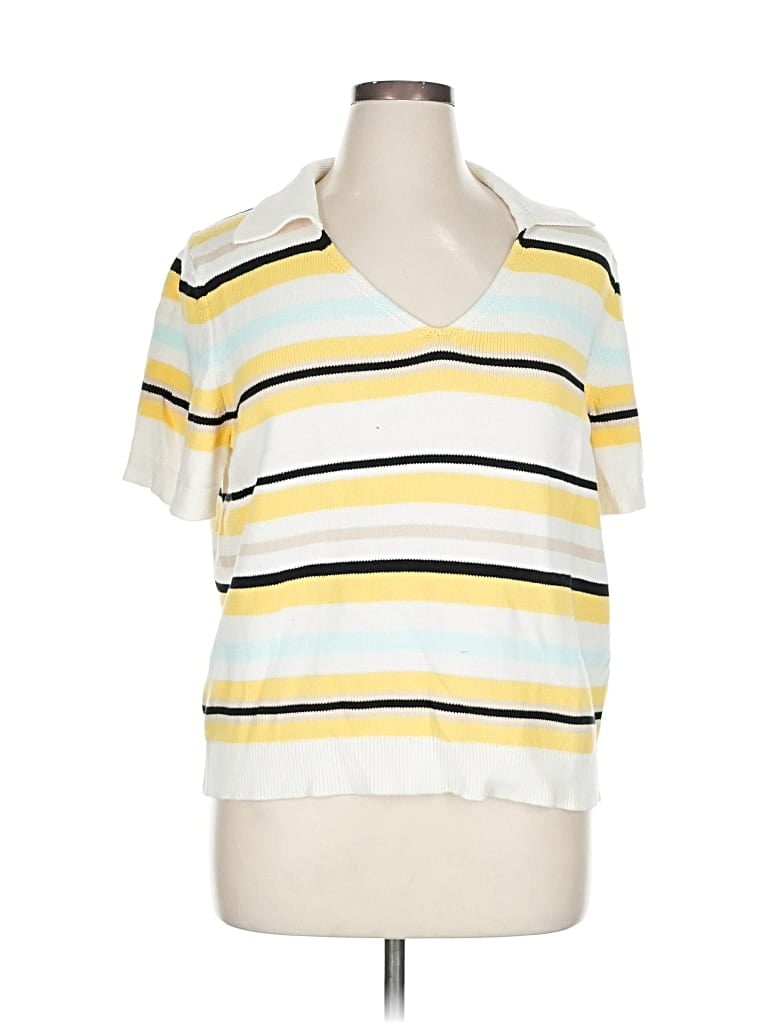 Pre-owned Banana Republic Factory Store Pullover Sweater In Yellow