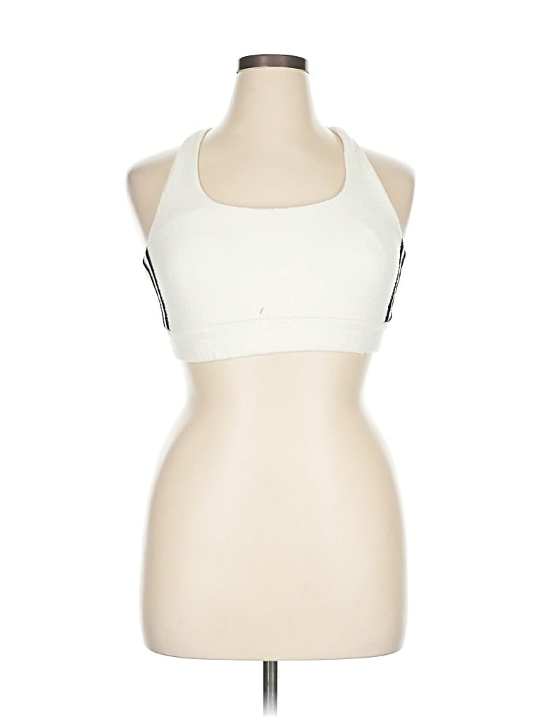 Pre-owned Victoria's Secret Pink Sports Bra In White