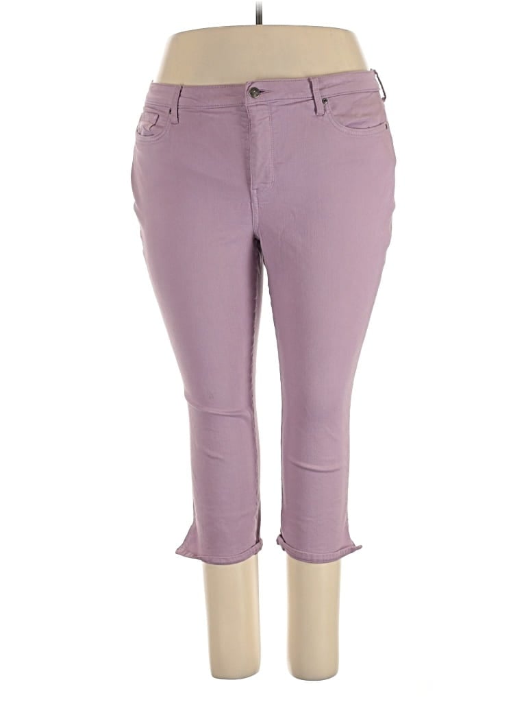 Pre-owned Nydj Jeggings In Purple