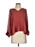 Akemi + Kin 100% Polyester Burgundy 3/4 Sleeve Top Size XS - photo 1