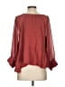 Akemi + Kin 100% Polyester Burgundy 3/4 Sleeve Top Size XS - photo 2