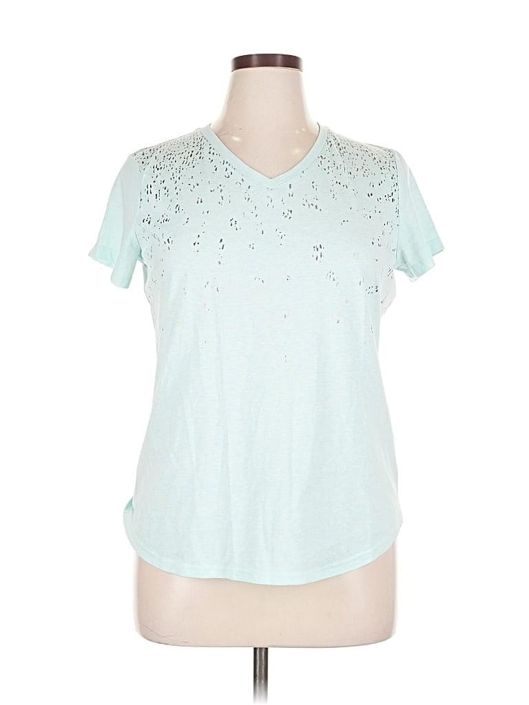 Pre-owned Tek Gear Short Sleeve T-shirt In Blue