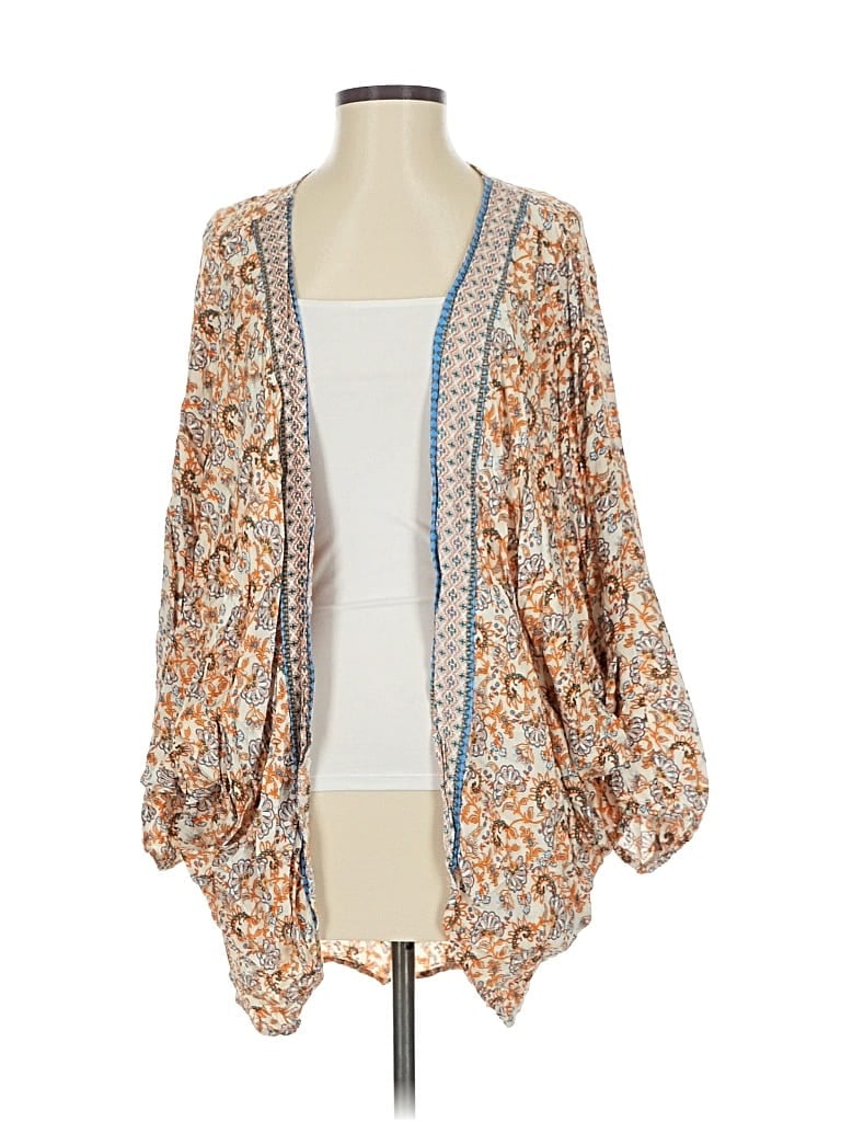 Pre-owned Assorted Brands Kimono In Brown