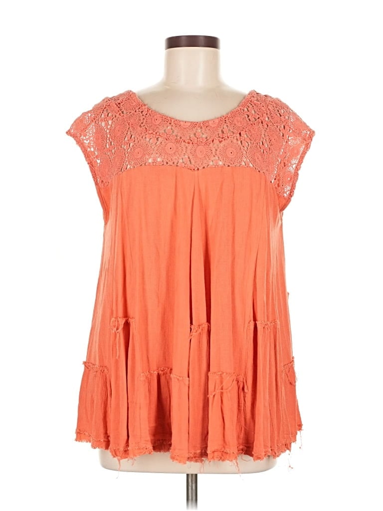 Pre-owned Altar'd State Sleeveless Blouse In Orange