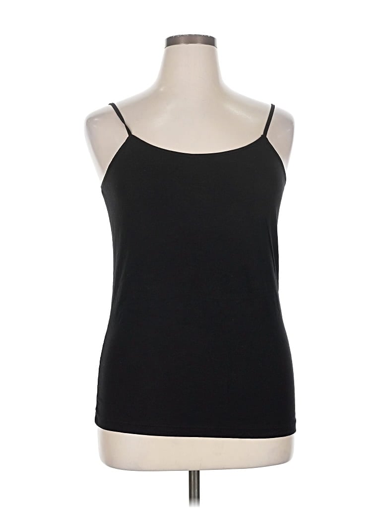 Pre-owned Time And Tru Tank Top Black Strapless Neckline Tops