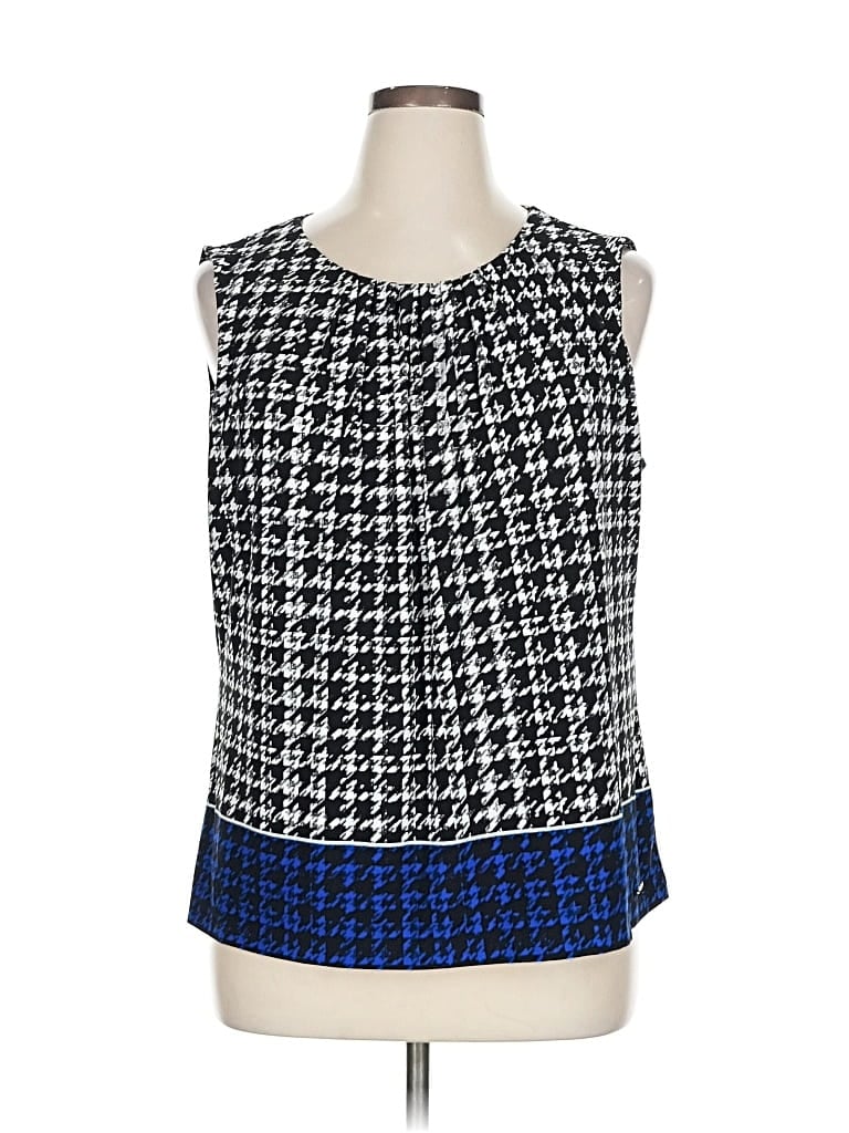 Pre-owned Calvin Klein Sleeveless Blouse In Blue