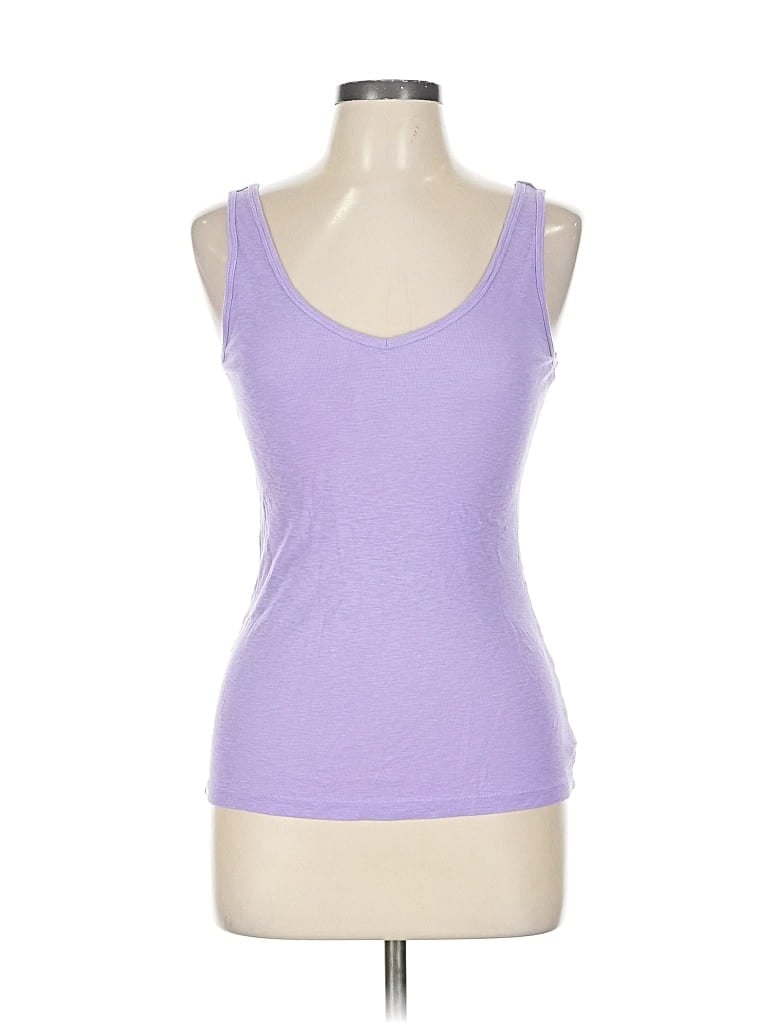 Pre-owned Cynthia Rowley Tjx Tank Top Purple Sweetheart Neckline Tops