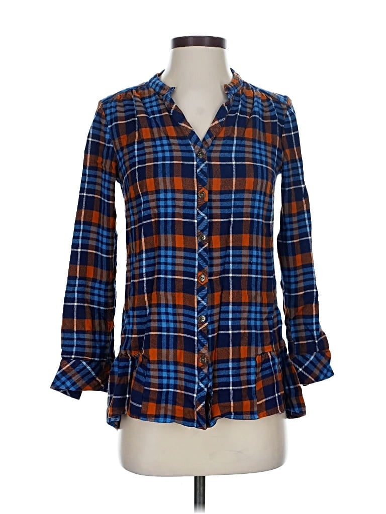 Pre-owned Matilda Jane Long Sleeve Blouse In Blue