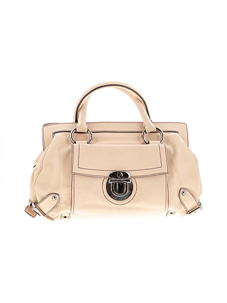 Pre-owned Marc By Marc Jacobs Leather Satchel In White