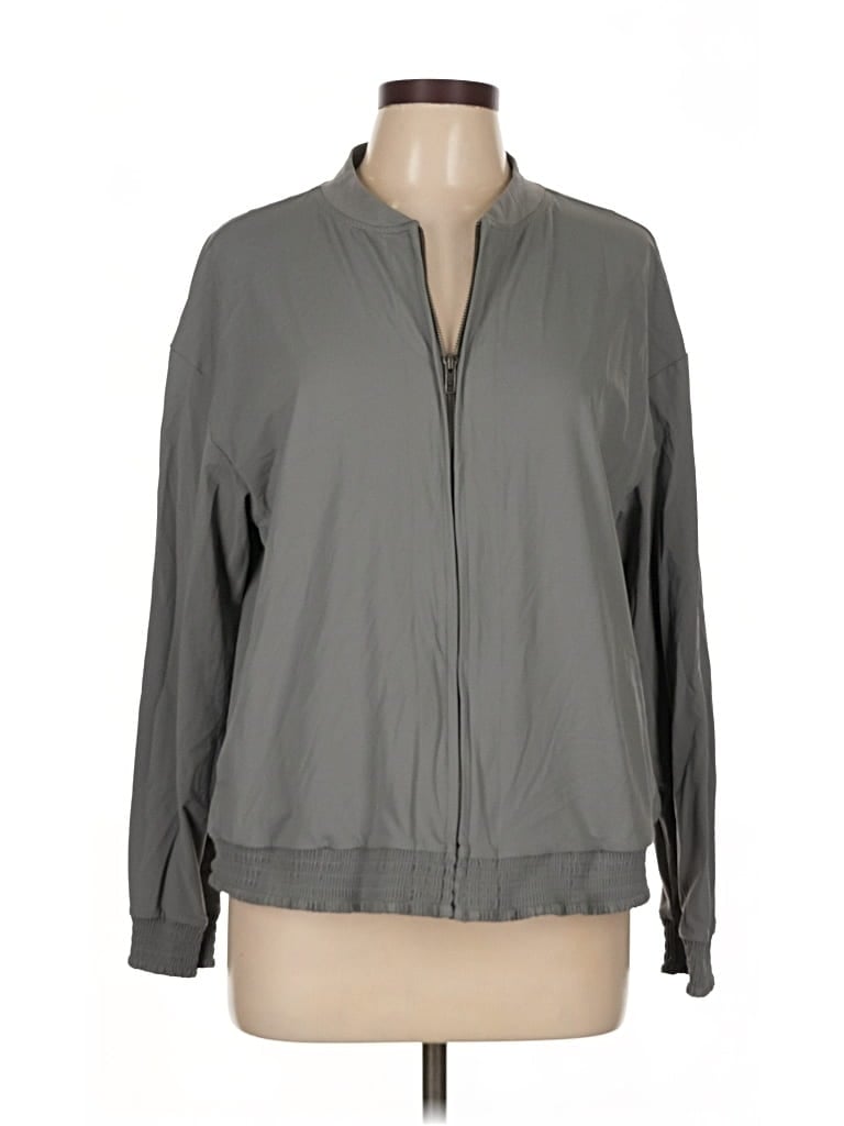 Pre-owned Soma Track Jacket In Gray