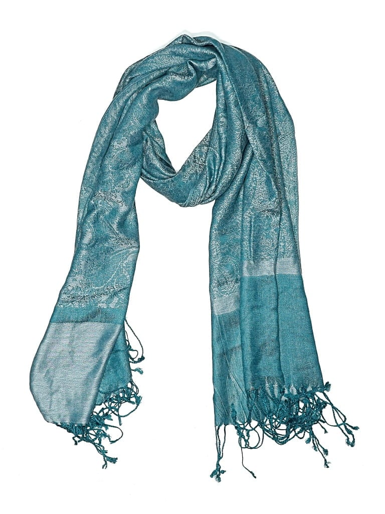 Pre-owned Assorted Brands Scarf In Blue