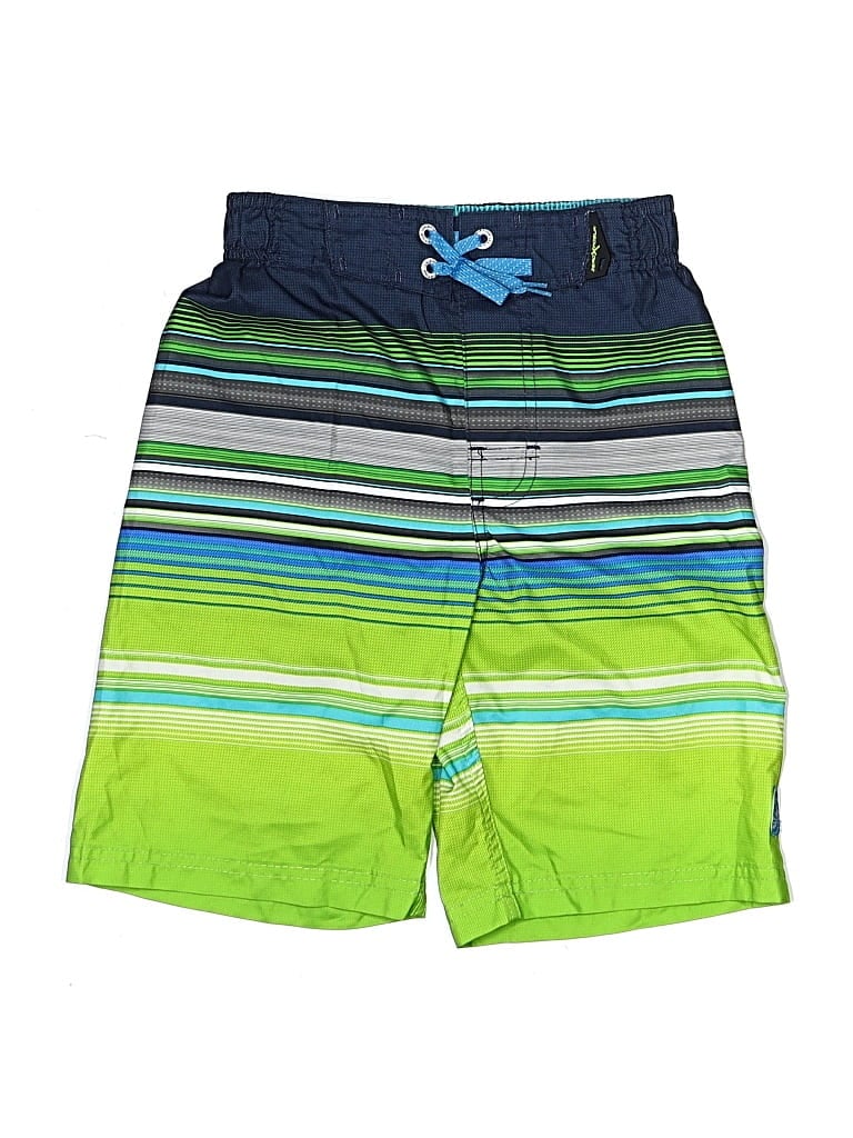 Pre-owned Zeroxposur Kids' Board Shorts In Green