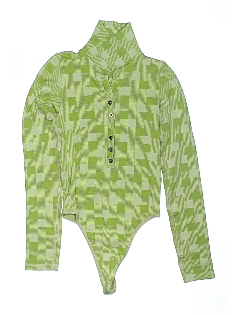 Pre-owned Out From Under Bodysuit In Green