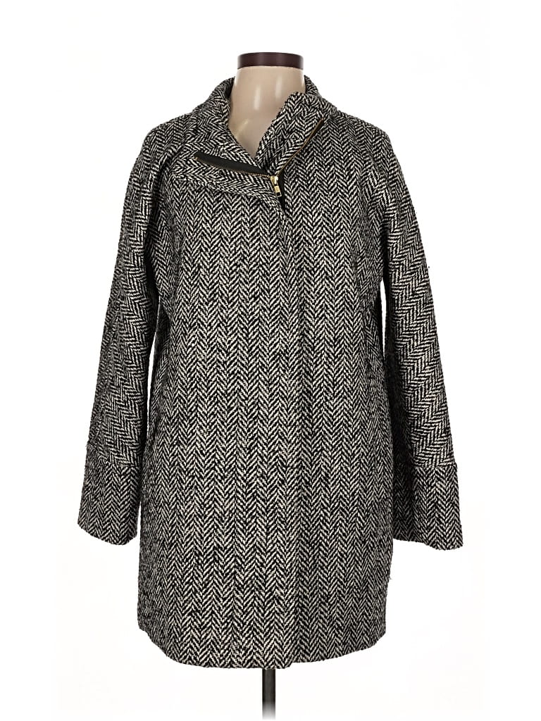 Pre-owned J.crew Factory Store Coat In Gray