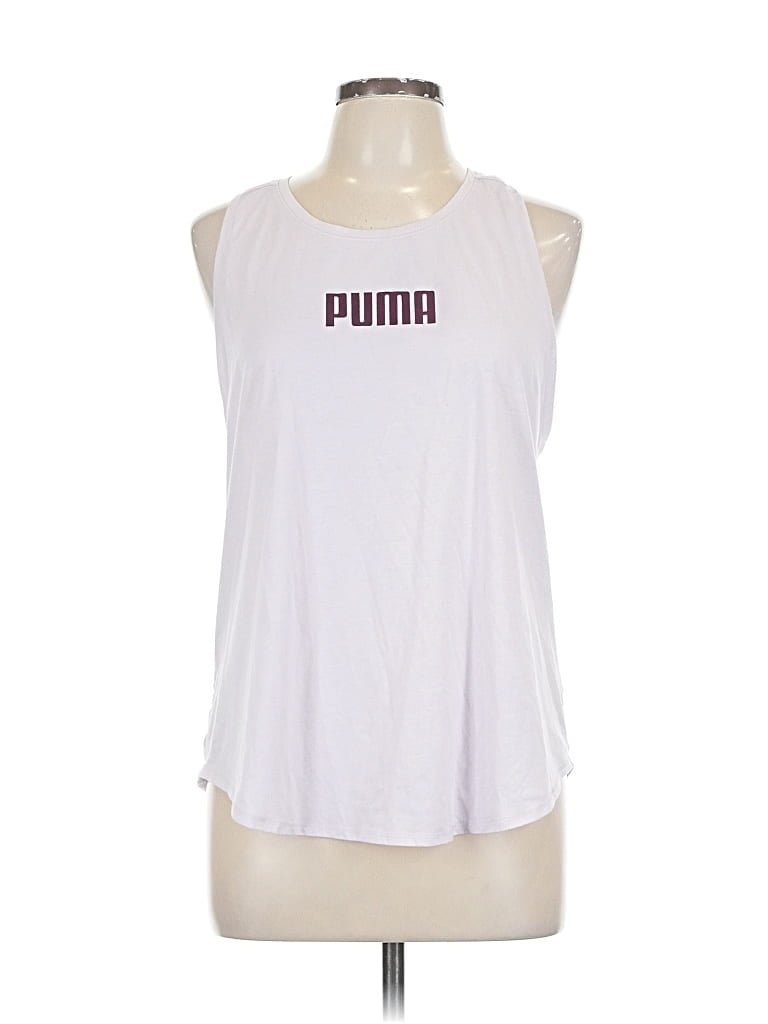 Pre-owned Puma Sleeveless T-shirt In White