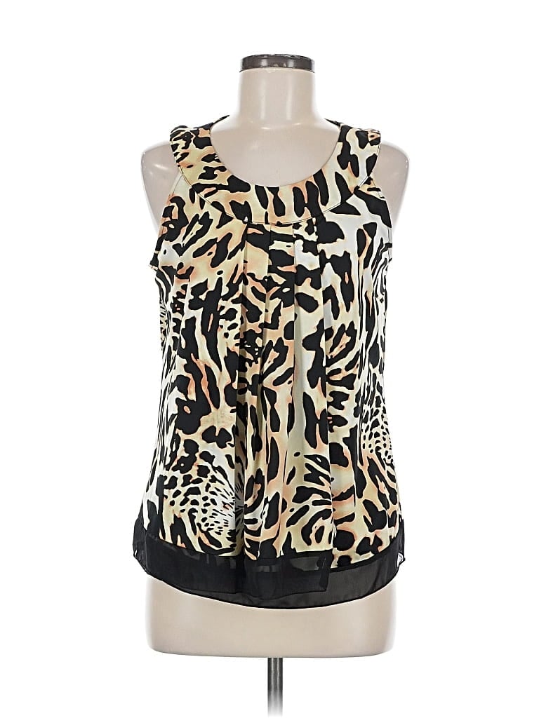 Pre-owned Zac & Rachel Sleeveless Blouse In Black