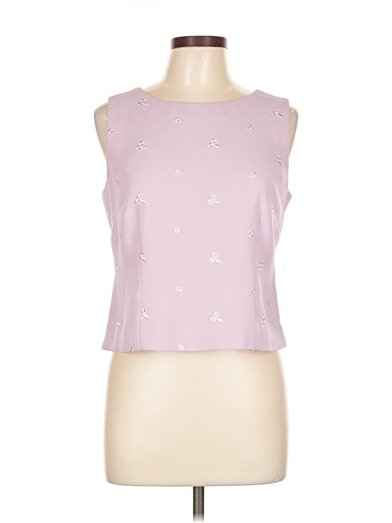 Pre-owned Jones New York Sport Sleeveless Top Pink Sweetheart Neckline Tops