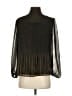 NANETTE Nanette Lepore 100% Polyester Black Gold Long Sleeve Blouse Size S - photo 2