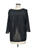 Hollywould Black 3/4 Sleeve Blouse Size M - photo 2