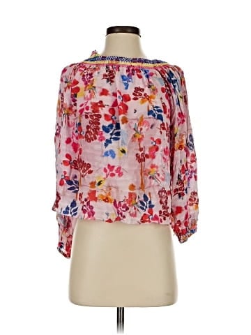 Tanya Taylor 3/4 Sleeve Silk Top (view 1)