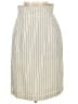 Toni Garment for CC Magic Stripes Ivory Formal Skirt Size 4 - photo 1