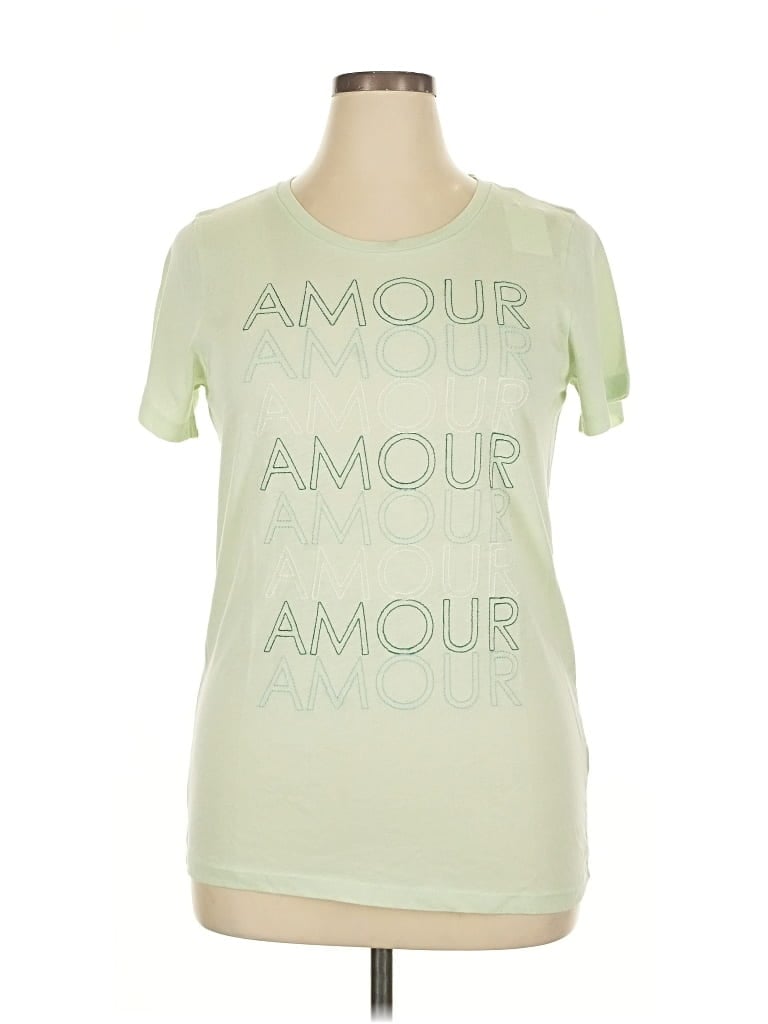 Pre-owned J.crew Factory Store Short Sleeve T-shirt In Green