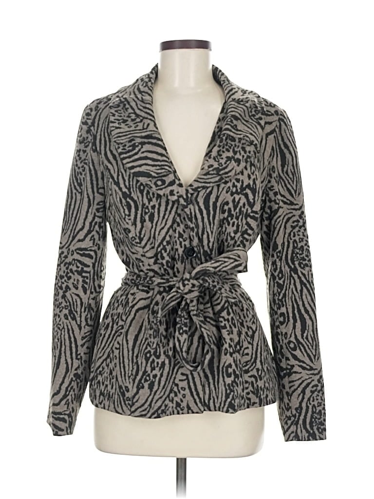 Pre-owned Susan Bristol Jacket In Gray