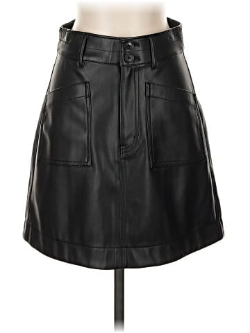 Madewell Faux Leather Skirt (view 1)