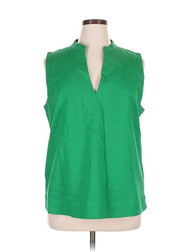 Pre-owned Preston & York Sleeveless Blouse In Green