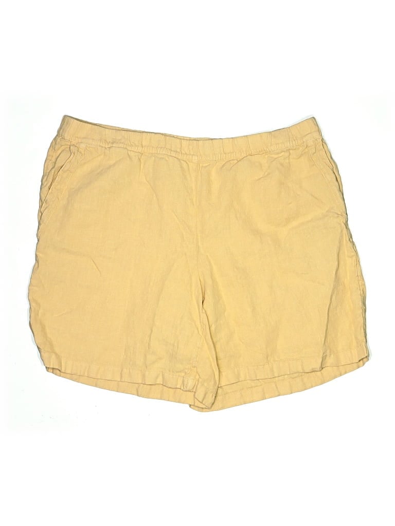 Pre-owned Purejill Khaki Shorts In Yellow