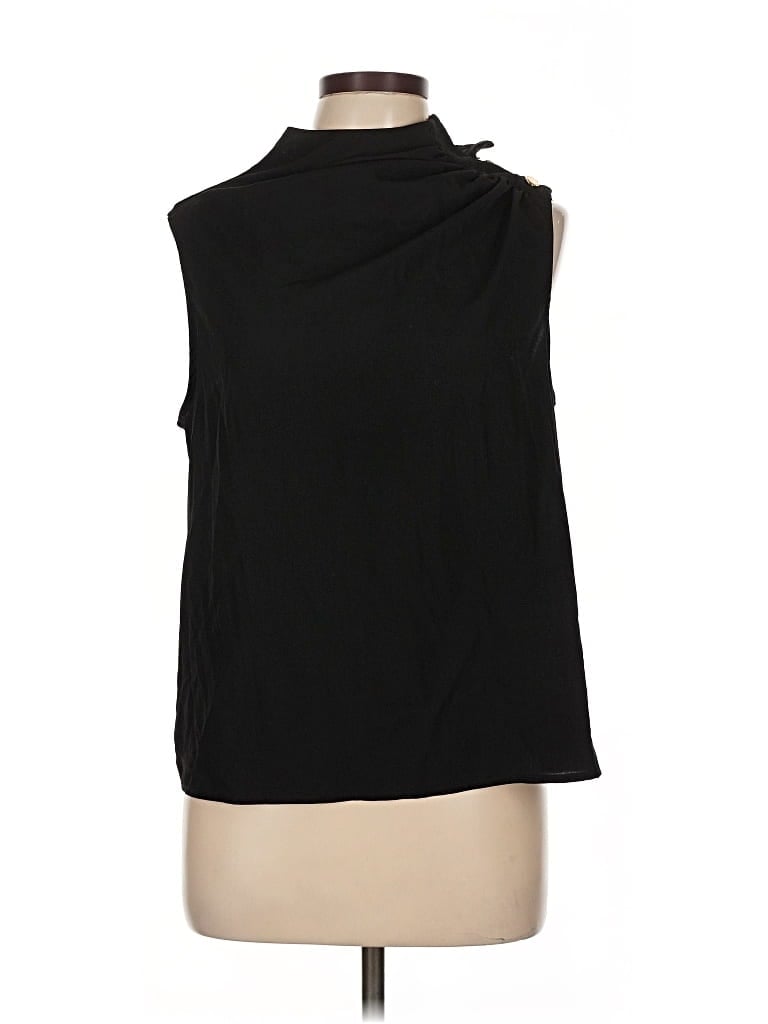 Pre-owned Marc New York Andrew Marc Sleeveless Blouse In Black